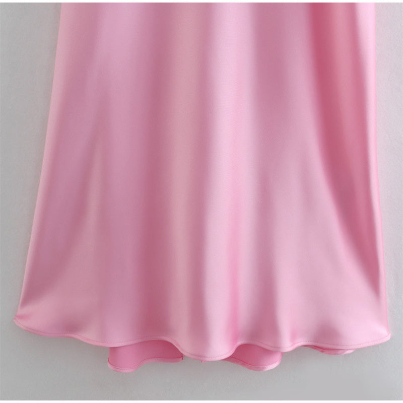Women Camis Satin Long Dresses Sleeveless Slip Holiday Party